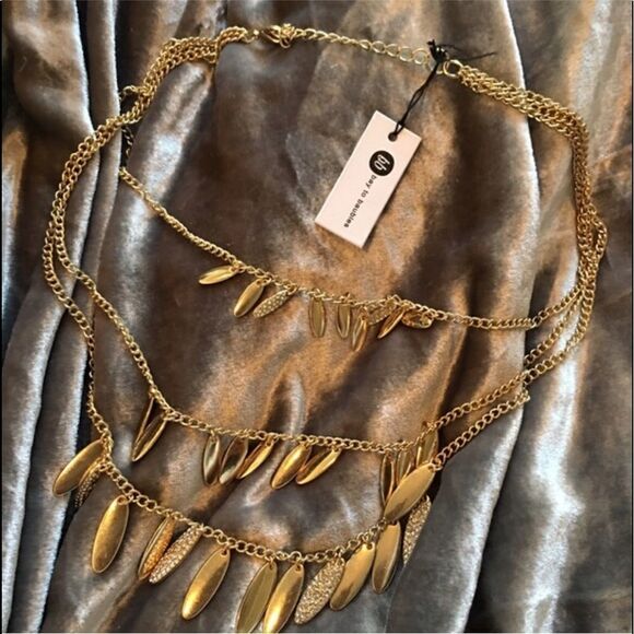 Reversible Gold Three layer Necklace! - Picture 6 of 7